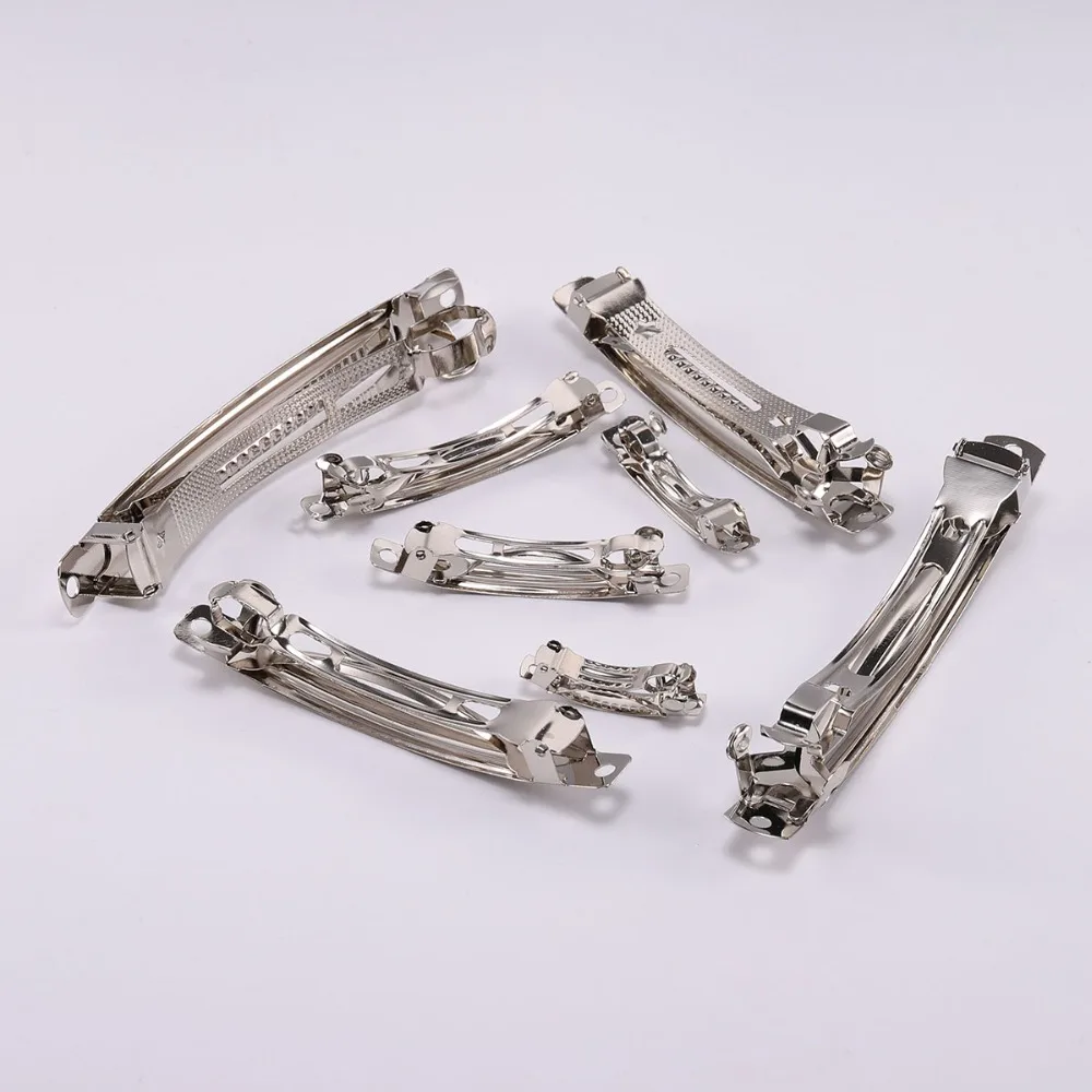 10pcs French Barrette Style Spring Hair Clips Automatic Clip Blank Width Setting Rhodium Bow Hairpin Supplies For Jewelry Making
10pcs French Barrette Style Spring Hair Clips Automatic Clip Blank Width Setting Rhodium Bow Hairpin Supplies For Jewelry Making