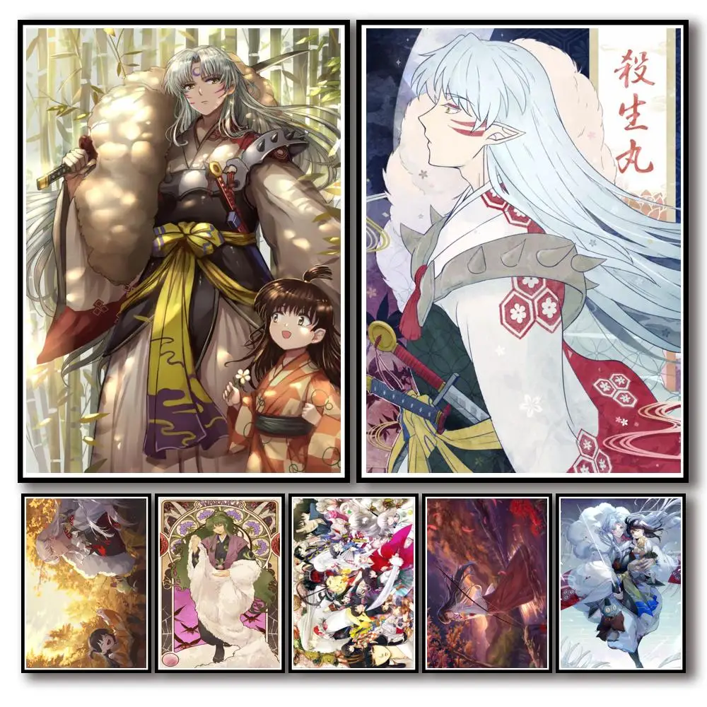 45 дизайнов аниме Inuyasha, белая бумага, мультяшный плакат, художественная картина, забавная необычная Наклейка на стену для кофейни, бара
45 дизайнов аниме Inuyasha, белая бумага, мультяшный плакат, художественная картина, забавная необычная Наклейка на стену для кофейни, бара