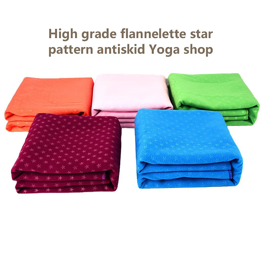

Yoga towel silicone pentagram non-slip yoga blanket fitness yoga mat blanket sweat-absorbent towel mat cross-border