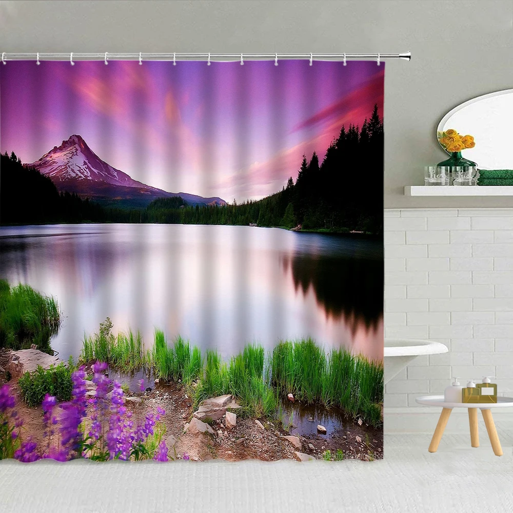 Natural Scenery Ocean Beach Flower Shower Curtain Reef Mountain Water Landscape Bathroom Supplies Hanging Curtains Decoration
Natural Scenery Ocean Beach Flower Shower Curtain Reef Mountain Water Landscape Bathroom Supplies Hanging Curtains Decoration
