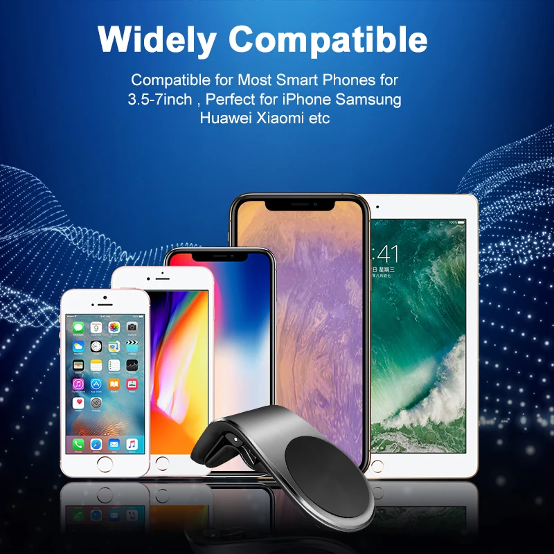 Metal Magnetic Car Phone Holder Mini Air Vent Clip Mount Magnet Mobile Stand For iPhone7 8 11 X XS Max Xiaomi Smartphones in | Мобильные