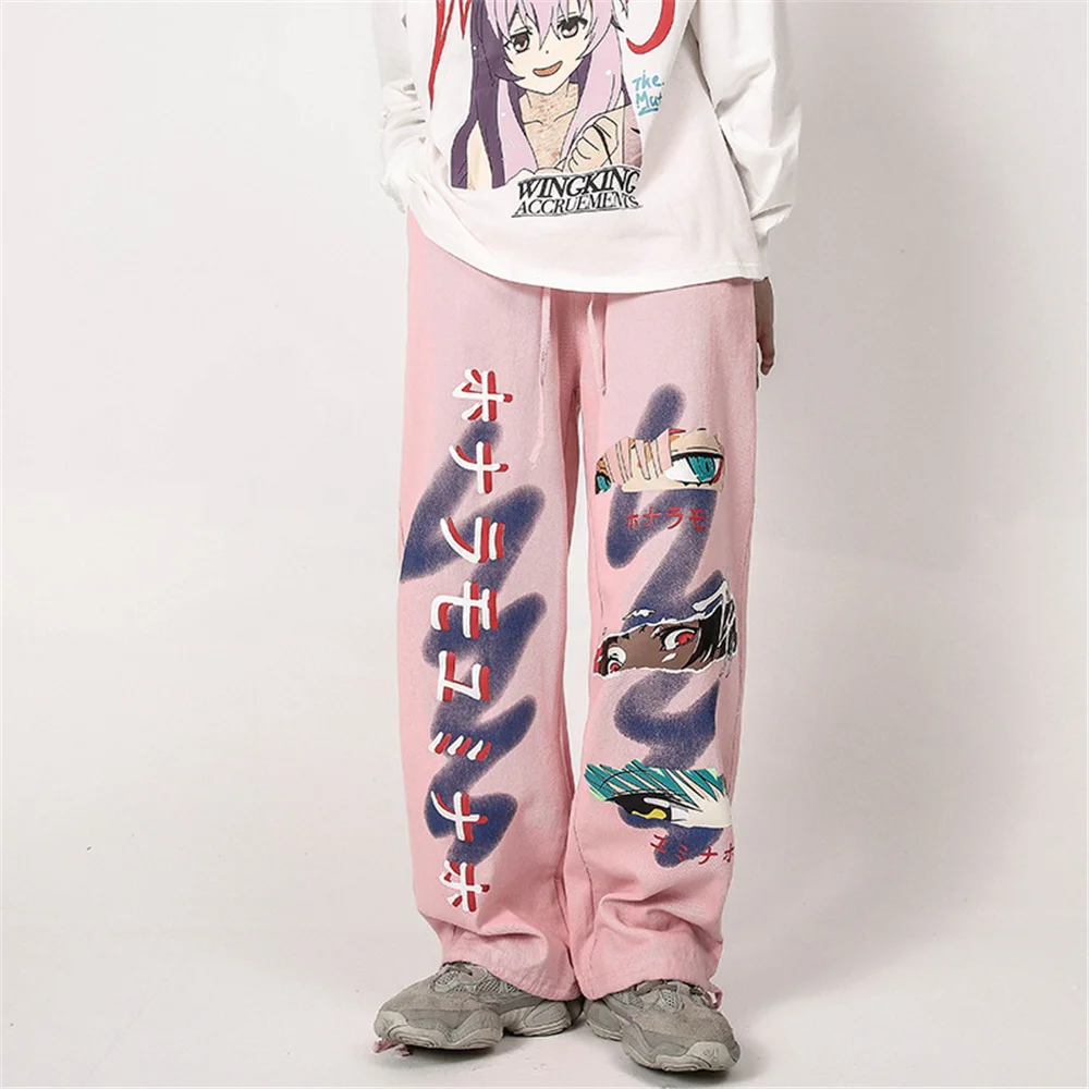Men Hip Hop Sweatpants Streetwear Graffiti Japanese Kanji Anime Print Joggers Pants Harajuku Cotton Trousers Loose Track Pants
Men Hip Hop Sweatpants Streetwear Graffiti Japanese Kanji Anime Print Joggers Pants Harajuku Cotton Trousers Loose Track Pants