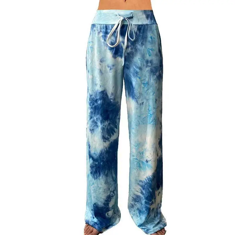 Tie Dye Full Length Trousers Women Mid Waist Drawstring Straight Wide Leg Pants Casual Loose Yoga Sports Pants Plus Size 3XL
Tie Dye Full Length Trousers Women Mid Waist Drawstring Straight Wide Leg Pants Casual Loose Yoga Sports Pants Plus Size 3XL