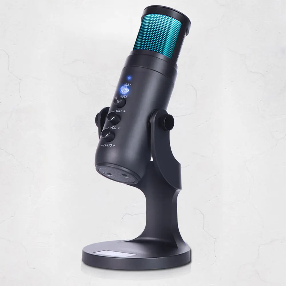Desktop RGB Lighitng Microphone Condenser Microphone USB 360 Degree Rotation PC Laptop For Singing RGB Lighitng
Desktop RGB Lighitng Microphone Condenser Microphone USB 360 Degree Rotation PC Laptop For Singing RGB Lighitng