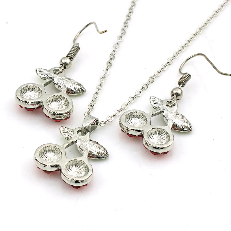 JINGLANG Women's Cherry Pendant Earring Necklace Ornament Jewellery Suit Necklace+Earrings Sets for Women
JINGLANG Women's Cherry Pendant Earring Necklace Ornament Jewellery Suit Necklace+Earrings Sets for Women