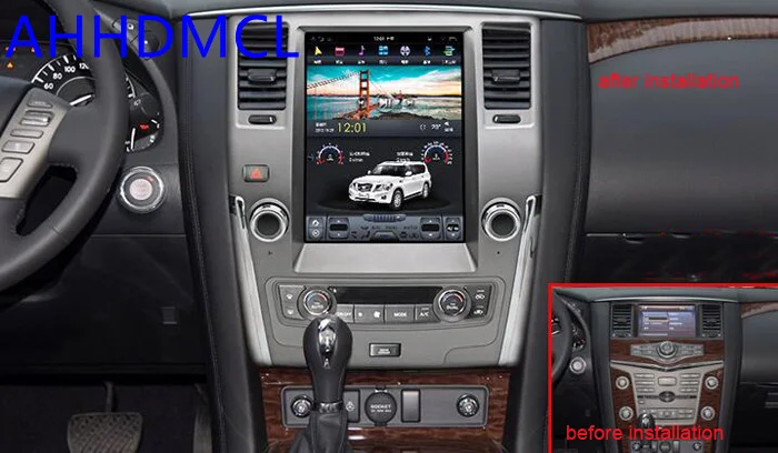 Tesla Style Multimedia Player Android Car Stereo GPS Automobile PC PAD For Nissan Patrol Y62 Manual AC 2010 2011 2012 2013~2019
Tesla Style Multimedia Player Android Car Stereo GPS Automobile PC PAD For Nissan Patrol Y62 Manual AC 2010 2011 2012 2013~2019
