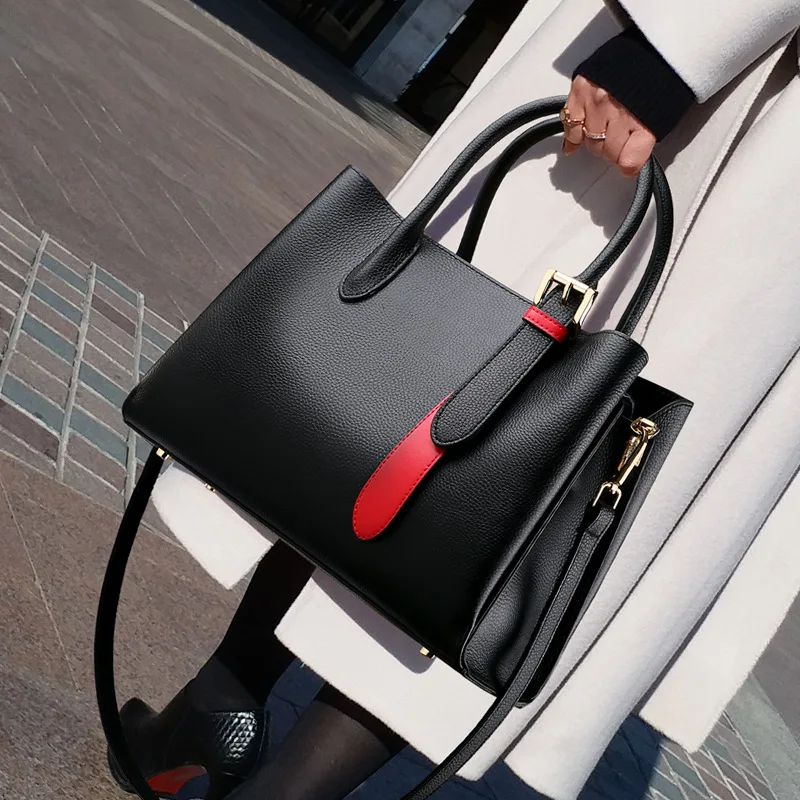 100% Genuine Leather Handbags 2020 New Ladies All-match Crossbody Contrast Color Tote Large Capacity Shoulder Bag Purses Gg
100% Genuine Leather Handbags 2020 New Ladies All-match Crossbody Contrast Color Tote Large Capacity Shoulder Bag Purses Gg