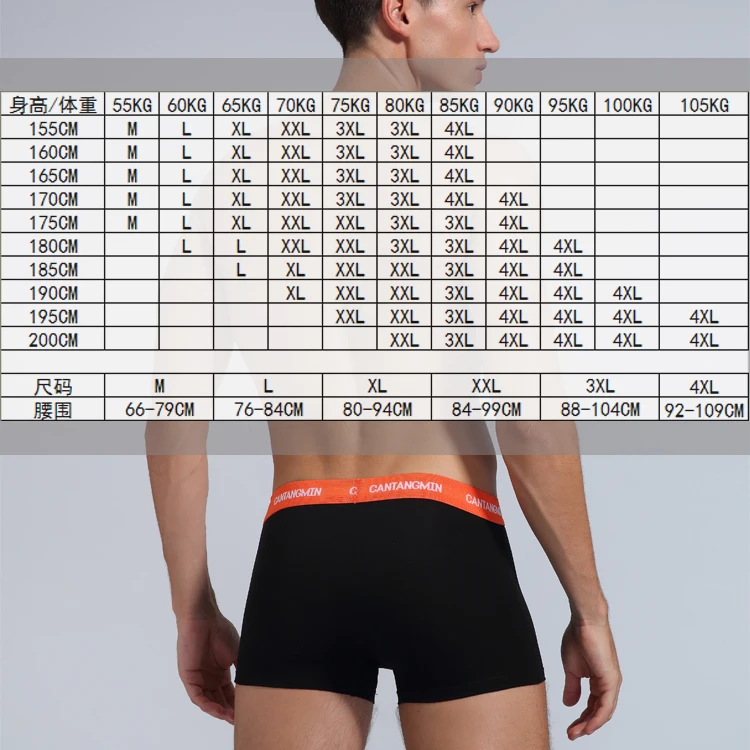 CANTANGMIN Male panties cotton boxers panties comfortable breathable men's panties underwear trunk brand shorts man boxer 
CANTANGMIN Male panties cotton boxers panties comfortable breathable men's panties underwear trunk brand shorts man boxer