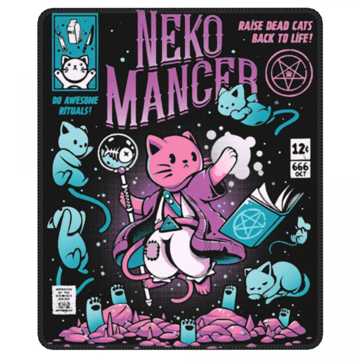 Notebook Pad Nekomancer Neko Mancer Cats Novelty Mouse Pad Back To Life Gothic Witch Japan Anime Mat Pads PC Table Decor Cover
Notebook Pad Nekomancer Neko Mancer Cats Novelty Mouse Pad Back To Life Gothic Witch Japan Anime Mat Pads PC Table Decor Cover