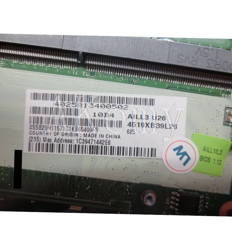 LA-C421P Laptop motherboard for Lenovo ThinkPad L560 original mainboard I3-6100U
LA-C421P Laptop motherboard for Lenovo ThinkPad L560 original mainboard I3-6100U