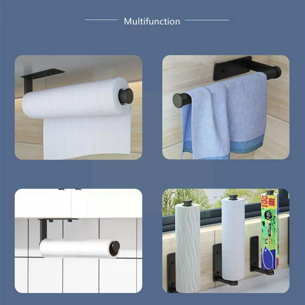 Space aluminum perforated Kitchen Paper Roll Holder Hanging Bar Holder Shelf Toilet Cabinet Towel Holders Paper Rag Hanger K1F6
Space aluminum perforated Kitchen Paper Roll Holder Hanging Bar Holder Shelf Toilet Cabinet Towel Holders Paper Rag Hanger K1F6