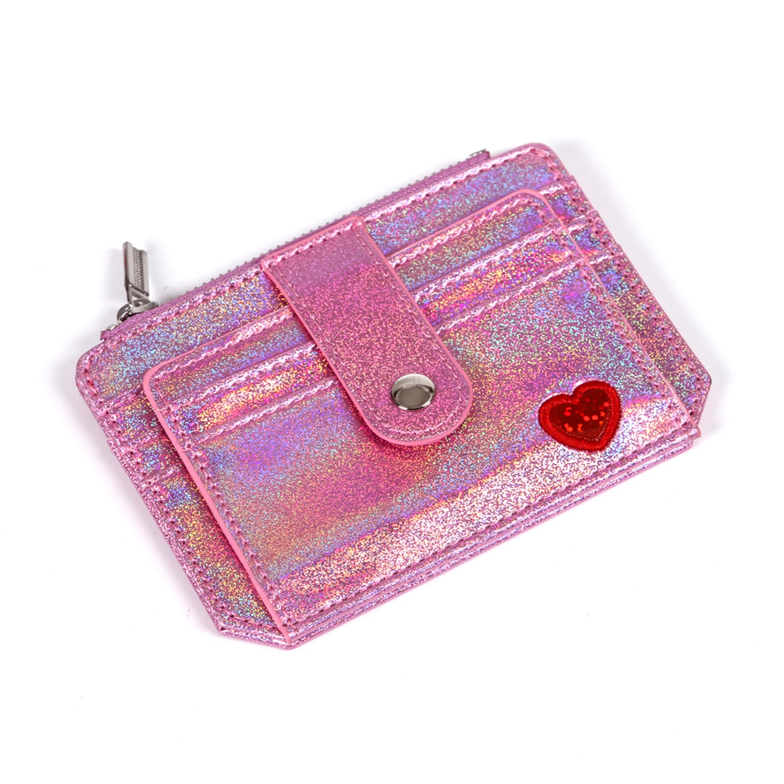 Women Credit Card Holder, Holographic Glitter Business Card Case Slim Bifold Wallet
Women Credit Card Holder, Holographic Glitter Business Card Case Slim Bifold Wallet