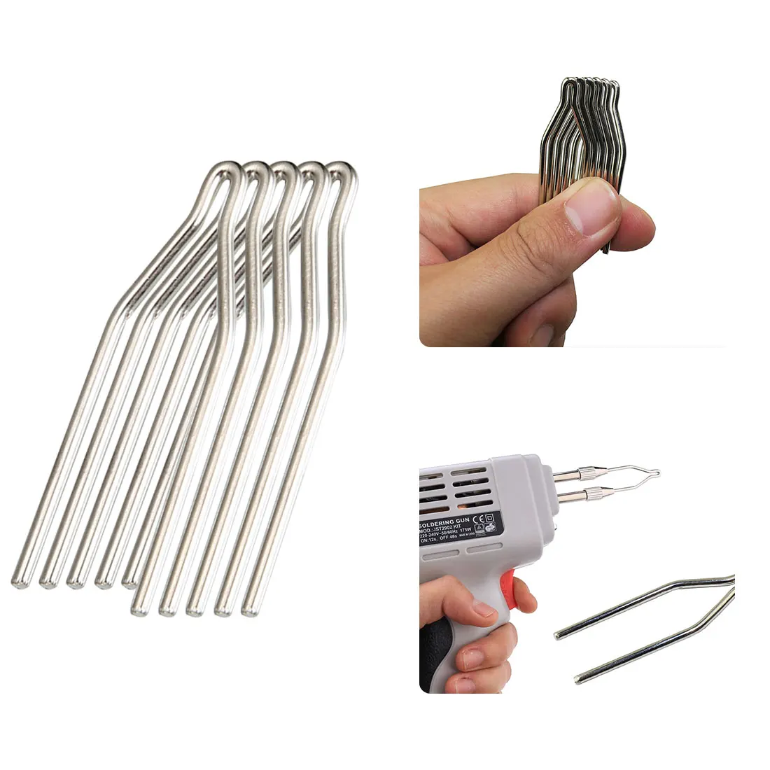 5pcs / set Iron Tip Used for Soldering Gun Tools Replaceable Accessories Manual Automatic Soldering Gun Soldering
5pcs / set Iron Tip Used for Soldering Gun Tools Replaceable Accessories Manual Automatic Soldering Gun Soldering
