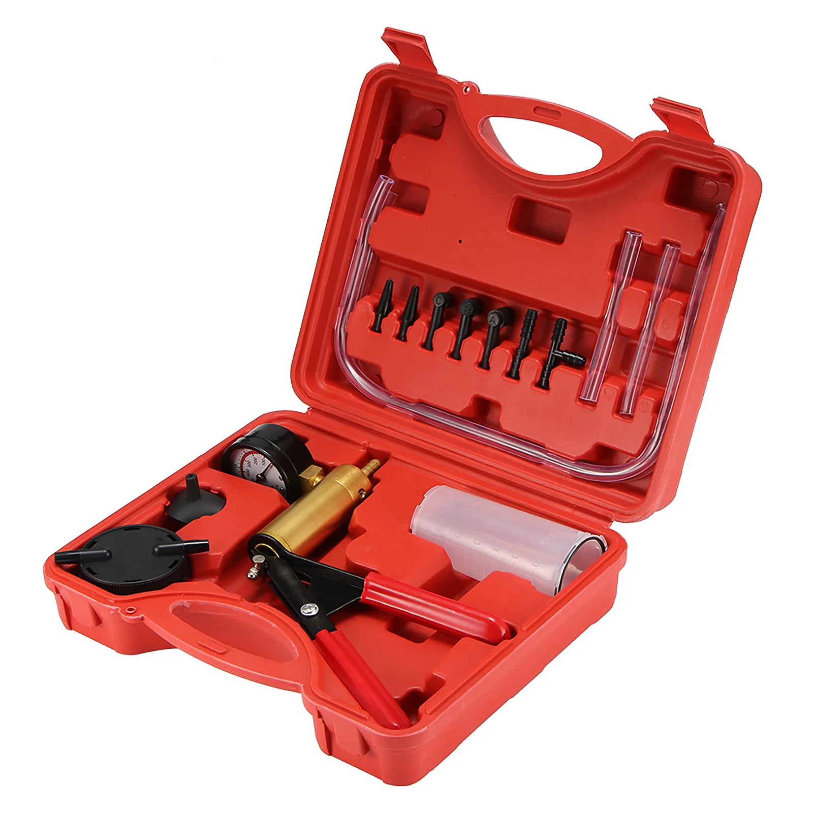 AOZBZ Car automotive Self Kit Brake Bleeder Screw Adapter Carrying case Hand Held Brake Bleeder Tester Set Vacuum Pump
AOZBZ Car automotive Self Kit Brake Bleeder Screw Adapter Carrying case Hand Held Brake Bleeder Tester Set Vacuum Pump