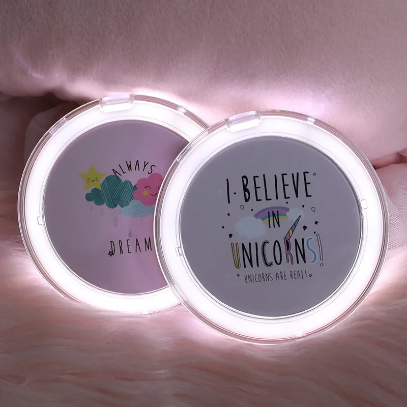 Small Round , Mini Vanity Mirror in Hand, Portable LED Folding Size with Light for Girls
Small Round , Mini Vanity Mirror in Hand, Portable LED Folding Size with Light for Girls
