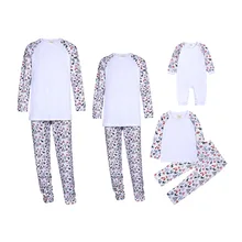 Family Matching Clothing Christmas Pajamas 2021 New Xmas Elk Print Adult Kids Pajamas Baby Jumpsuit Family Wear can add creativi
