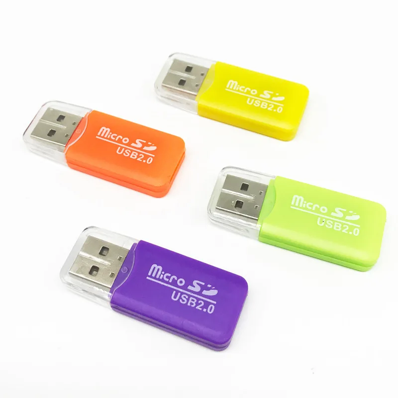 Высококачественный простой USB 2 0 Micro SD TF кардридер для флэш-памяти портативный