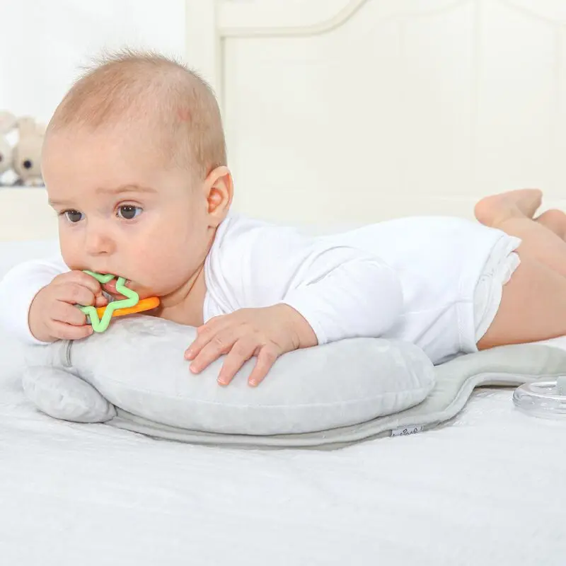 Unisex Infant Head Support Pillow, Baby Boys and Girls Grey Cute Comfortable Sleeping Snuggle Bed, 0-12 Months 
Unisex Infant Head Support Pillow, Baby Boys and Girls Grey Cute Comfortable Sleeping Snuggle Bed, 0-12 Months