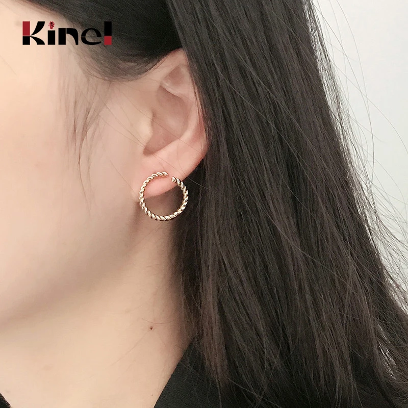 Kinel New Fashion Jewelry Korean 925 Sterling Silver Twine Stud Earings For Women Girls 2020 Summer Style Earring Ear Studs
Kinel New Fashion Jewelry Korean 925 Sterling Silver Twine Stud Earings For Women Girls 2020 Summer Style Earring Ear Studs