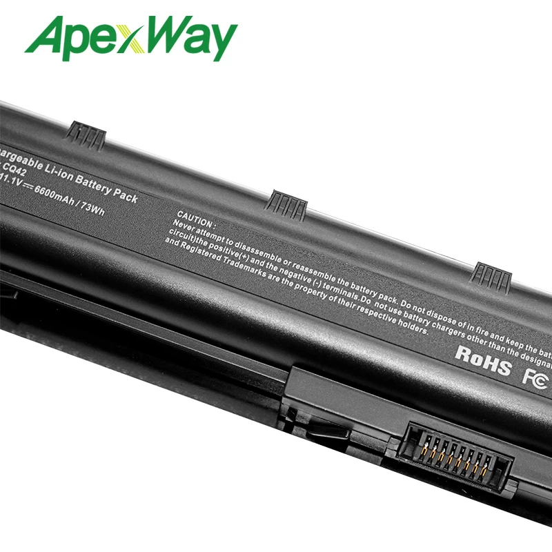 Аккумулятор ApexWay MU06 для HP Pavilion DM4 DV3 DV5 DV6 DV7 G4 G6 G7 G72 G62 G42 Compaq Presario CQ32 CQ42 CQ43 CQ56 CQ62 CQ72|battery