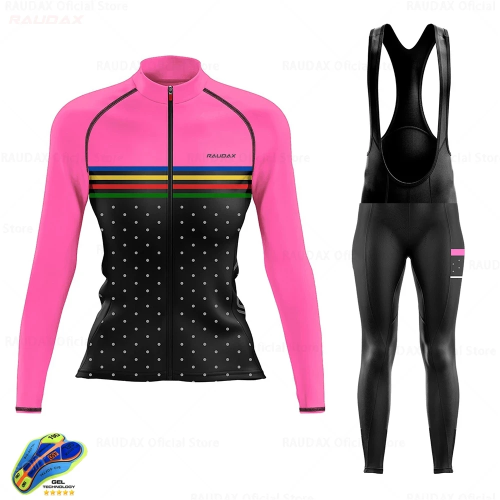 2021 Spring Autumn Quick Dry Cycling Clothing Women Long Sleeve Jersey Suit Outdoor Riding Bike MTB Cycling Jersey Bib Pants Set
2021 Spring Autumn Quick Dry Cycling Clothing Women Long Sleeve Jersey Suit Outdoor Riding Bike MTB Cycling Jersey Bib Pants Set