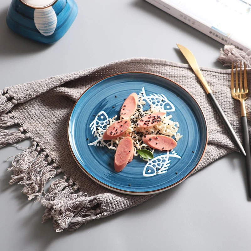 Hand Painted Steak Western Food Plate Kitchen Ceramic Dessert Tray Popular Creative Home Retro Personality Tableware Fruit Plate
Hand Painted Steak Western Food Plate Kitchen Ceramic Dessert Tray Popular Creative Home Retro Personality Tableware Fruit Plate