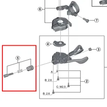 Рычаг переключения передач Shimano SL-M8000/M7000/M7100/M8100/M9100 Y03K98030