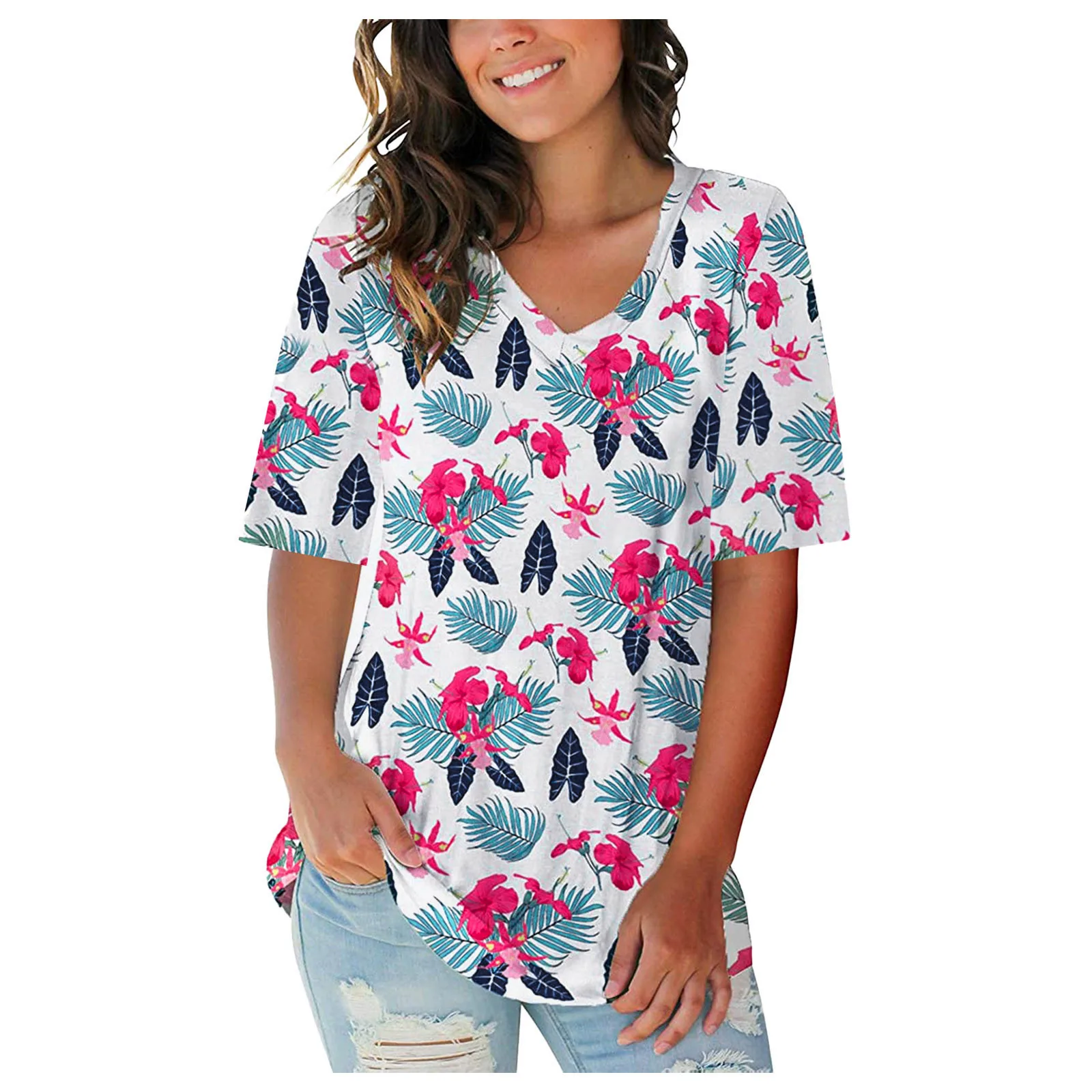 Summer Floral Tops And Blouse Womens Ladies Summer Short Sleeve V Neck Shirts Bohemian Femme Loose Tops And Bloues Blusas Mujer
Summer Floral Tops And Blouse Womens Ladies Summer Short Sleeve V Neck Shirts Bohemian Femme Loose Tops And Bloues Blusas Mujer