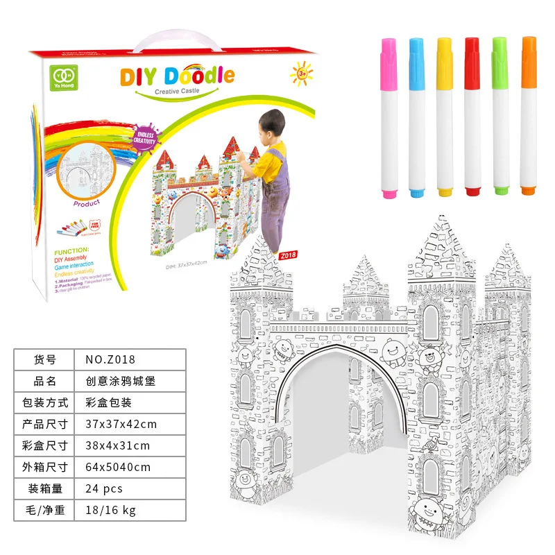 Kindergarten 3D Drawing Graffiti Castle Manual Jigsaw Jouet Bricolage Enfant Lps Children's Toys For Kids Craft Kits
Kindergarten 3D Drawing Graffiti Castle Manual Jigsaw Jouet Bricolage Enfant Lps Children's Toys For Kids Craft Kits