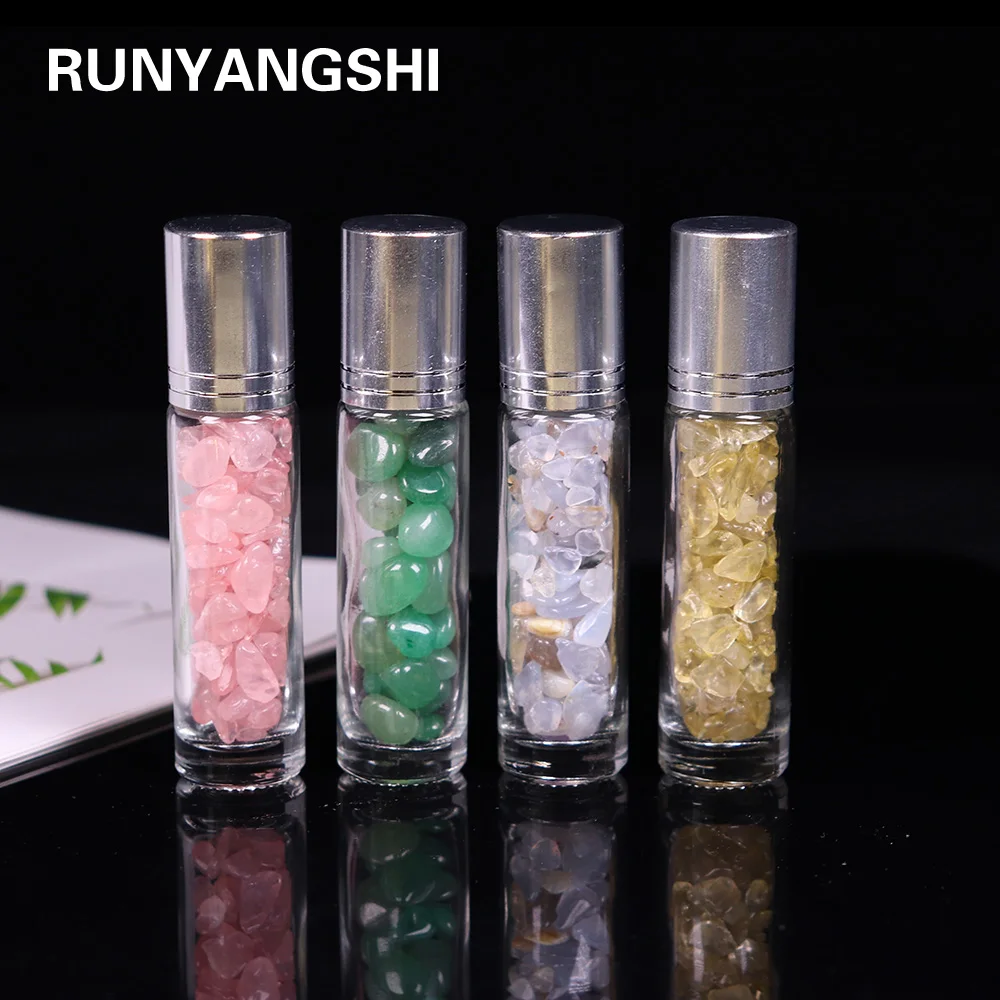 10ml Natural Crystal Gemstone Essential Oil Roller Ball Bottles Transparent Perfumes Oil Liquids Roll On Bottles
10ml Natural Crystal Gemstone Essential Oil Roller Ball Bottles Transparent Perfumes Oil Liquids Roll On Bottles