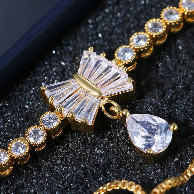 Ekopdee Fashion Butterfly Design Zircon Bracelet For Women High Quality Cubic Zirconia Adjustable Bracelets Female Jewelry 2021
Ekopdee Fashion Butterfly Design Zircon Bracelet For Women High Quality Cubic Zirconia Adjustable Bracelets Female Jewelry 2021