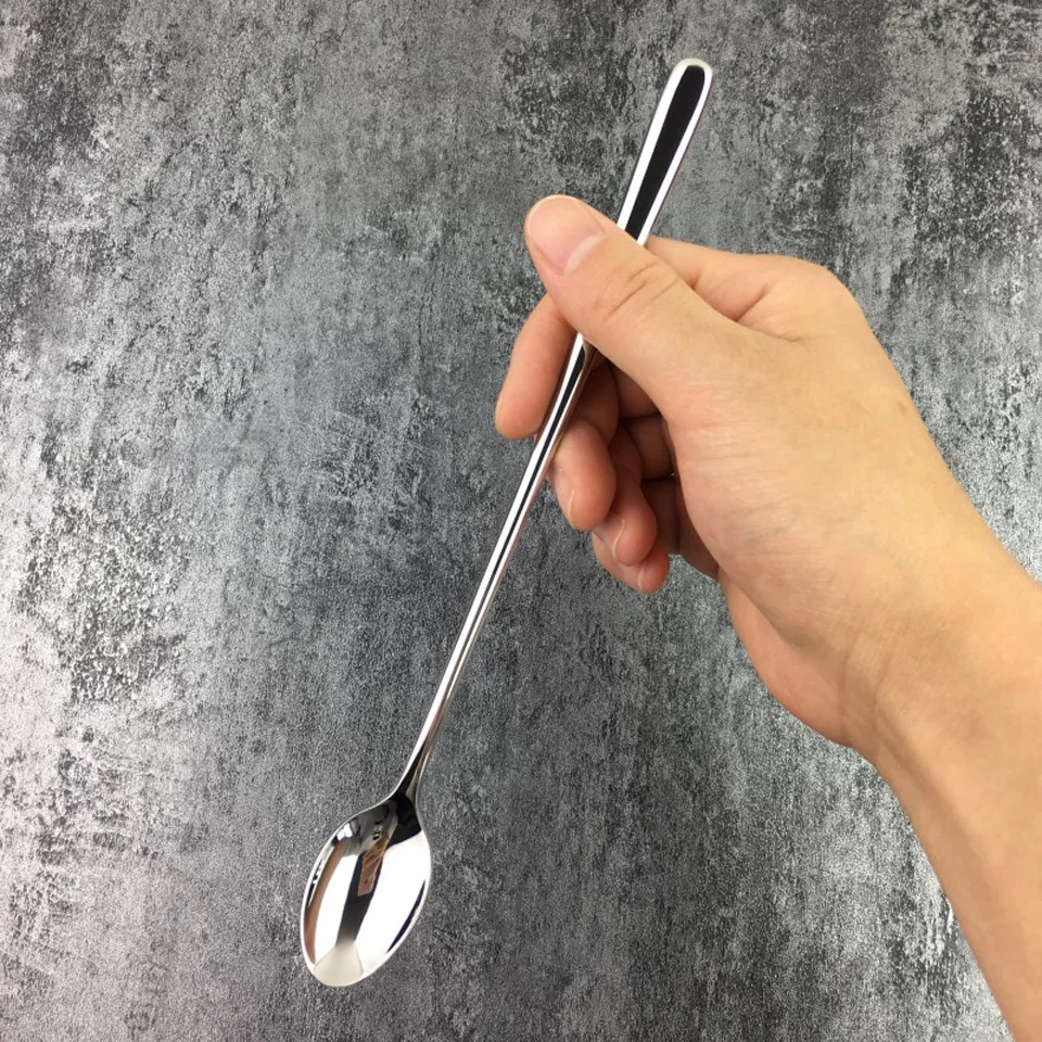 304 Stainless Steel Long Handle Mixing Spoon Seasoning Coffee Spoon Lengthened Creative Ice Cream Dessert Honey Spoon
304 Stainless Steel Long Handle Mixing Spoon Seasoning Coffee Spoon Lengthened Creative Ice Cream Dessert Honey Spoon