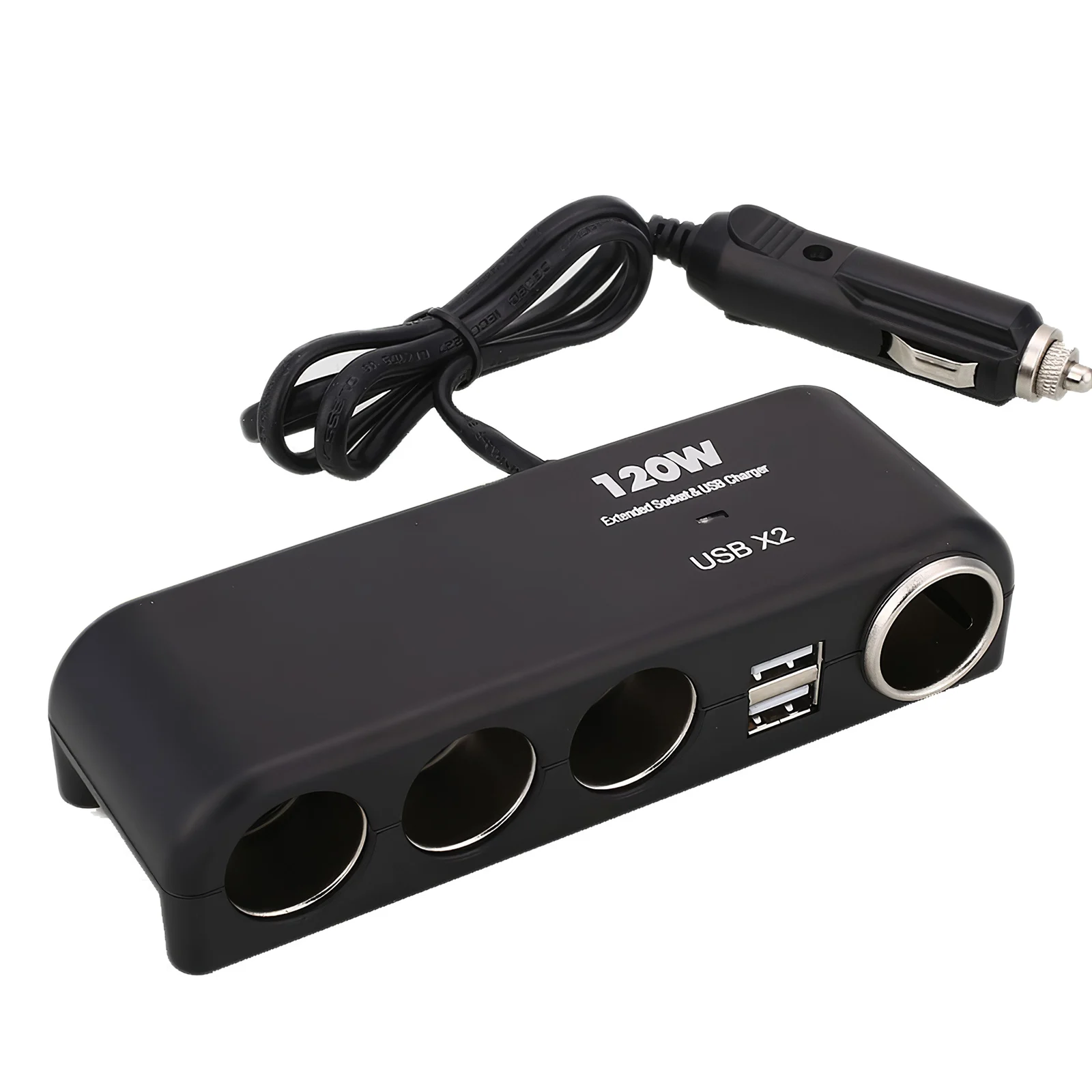 Car Cigarette Lighter Adapter Car Adapter Dual USB Multiple Protection 120W 12-24V 3 Extended Sockets for Truck Vehicle Car
Car Cigarette Lighter Adapter Car Adapter Dual USB Multiple Protection 120W 12-24V 3 Extended Sockets for Truck Vehicle Car