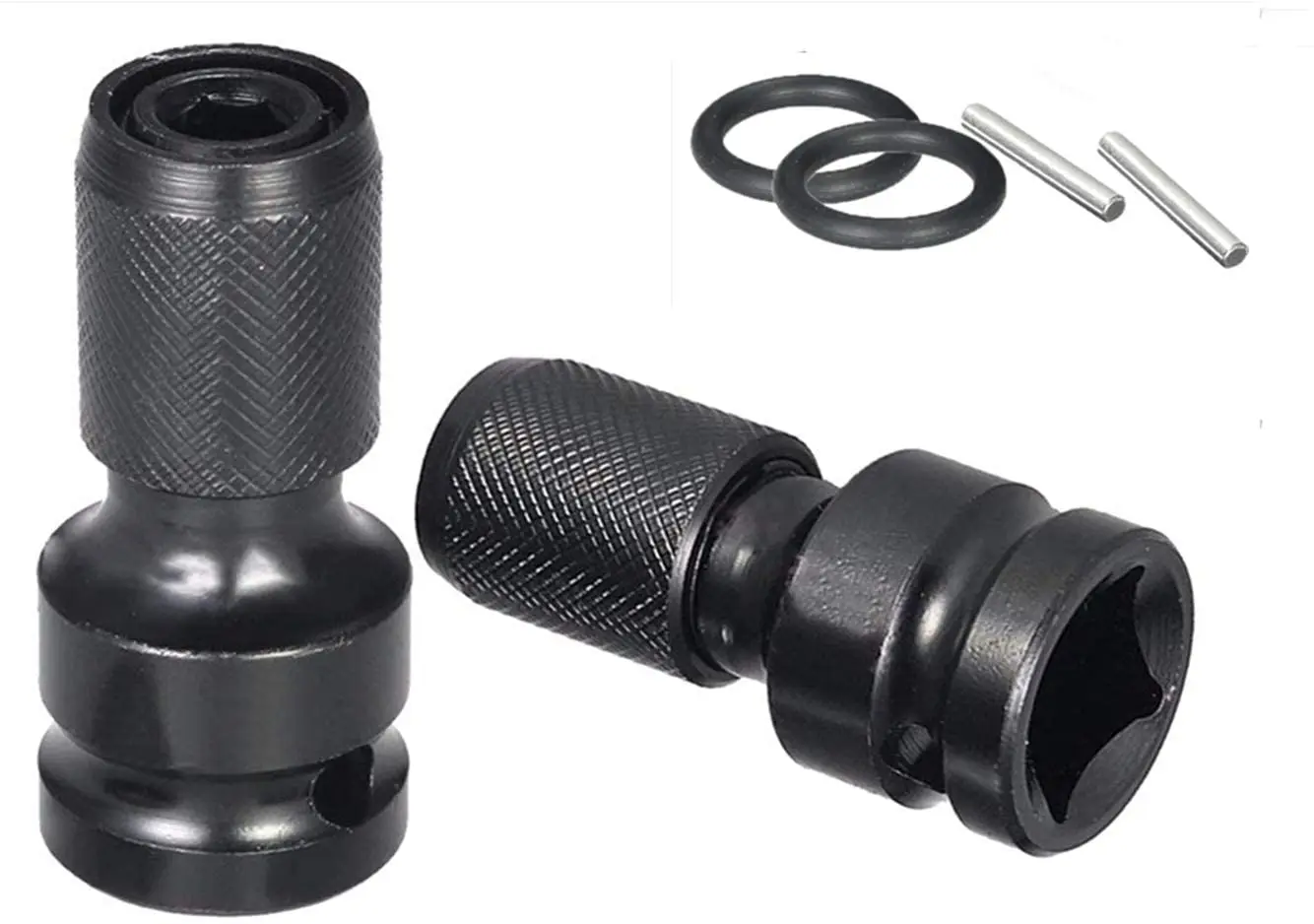 2 Sets Quick Release 1/2-Inch Square Drive to 1/4-Inch Hex Female Socket Impact Adapter Drill Chuck for Air and Electric Impact
2 Sets Quick Release 1/2-Inch Square Drive to 1/4-Inch Hex Female Socket Impact Adapter Drill Chuck for Air and Electric Impact