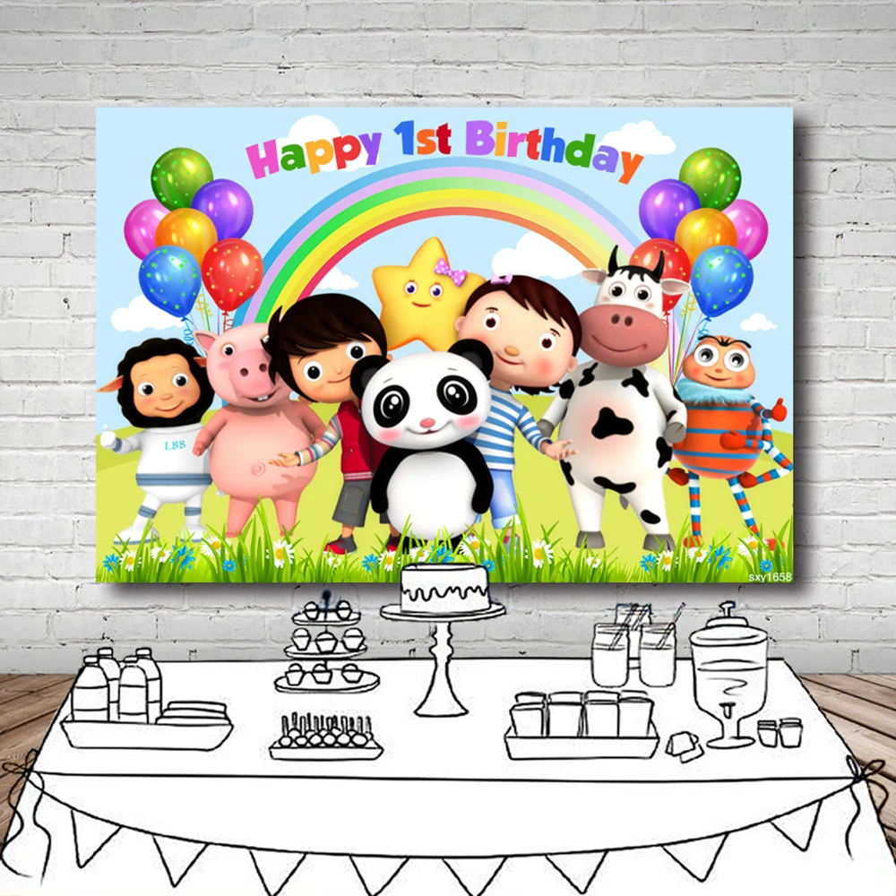 Baby Backdrop For Photo Studio Rainbow Balloons Clouds Children 1st Birthday Party Photography Backgrounds Custom Vinyl
Baby Backdrop For Photo Studio Rainbow Balloons Clouds Children 1st Birthday Party Photography Backgrounds Custom Vinyl
