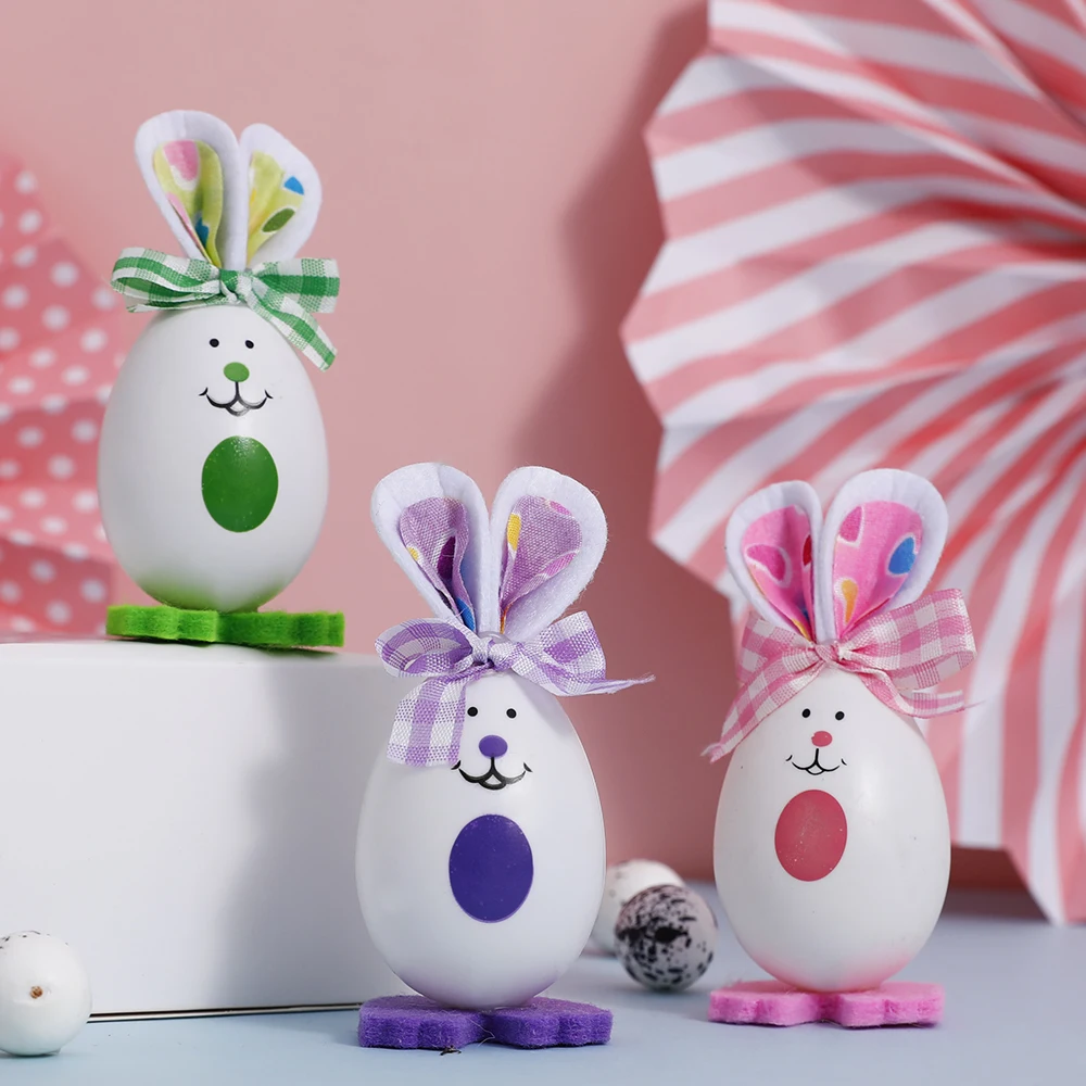 3pcs Easter Cute Bunny Egg with Bow Tie Easter Simulation DIY Standing Rabbit Gift for Kid Easter Party Favor Inside Home Deco
3pcs Easter Cute Bunny Egg with Bow Tie Easter Simulation DIY Standing Rabbit Gift for Kid Easter Party Favor Inside Home Deco