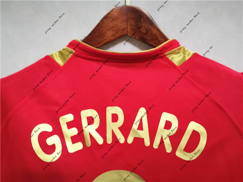 

8 GERRARD 2005-06 home Retro Soccer Jersey Classics Football Shirt chandal hombre futbol trainingspak voetbal Custom print