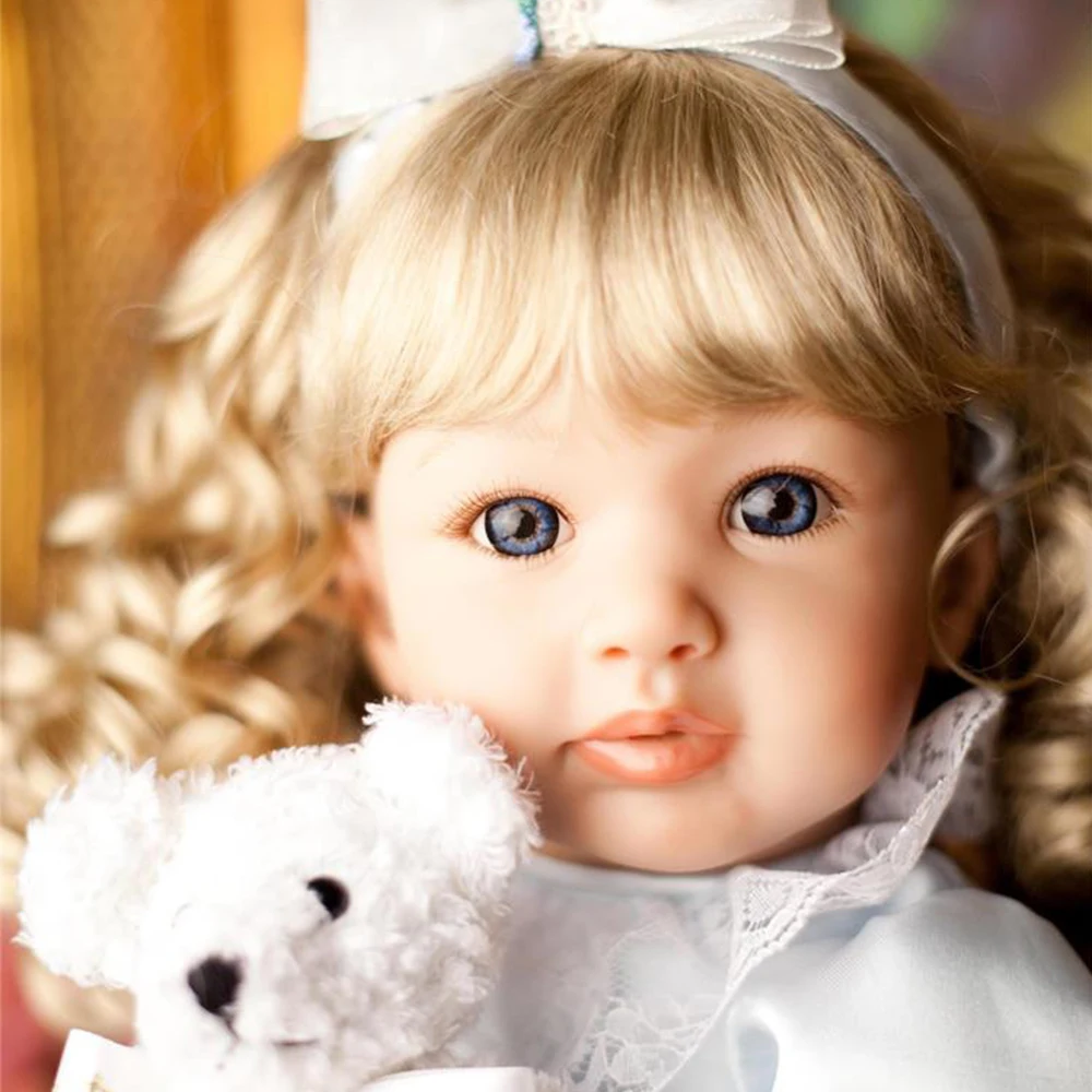 60cm Lovely Silicone Reborn Baby Doll Toy Vinyl Princess Toddler girl alive bebe reborn bonecas Child Birthday Gift
60cm Lovely Silicone Reborn Baby Doll Toy Vinyl Princess Toddler girl alive bebe reborn bonecas Child Birthday Gift
