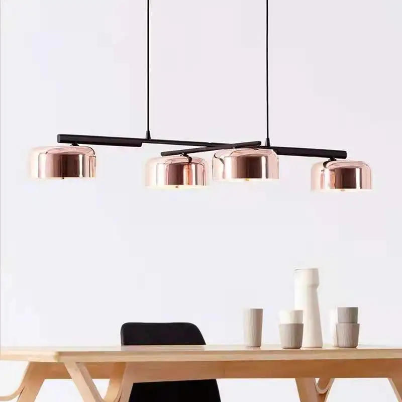 Modern Dining Table Chandelier Light Nordic Long Kitchen Bar Office Table Pendant Light Rose Gold Black Horizontal Suspend Lamp
Modern Dining Table Chandelier Light Nordic Long Kitchen Bar Office Table Pendant Light Rose Gold Black Horizontal Suspend Lamp