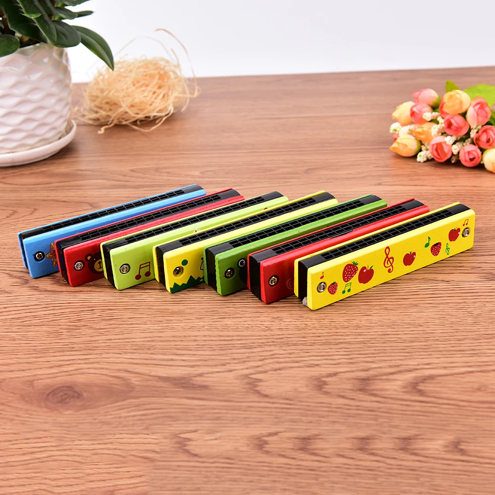 Cartoon Painted Wooden Harmonica Children Musical Educational Music Toys Instrument Random Color
Cartoon Painted Wooden Harmonica Children Musical Educational Music Toys Instrument Random Color