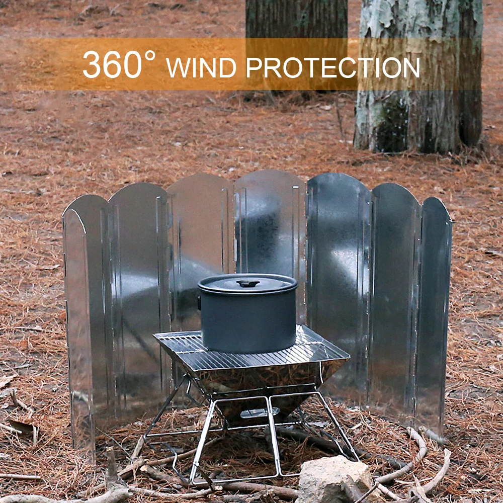 Folding Outdoor Stove Wind Shield 40/50/60cm high Camping Stove Windscreen 8 Plates Stove Windshield for Camping Picnic Cooking
Folding Outdoor Stove Wind Shield 40/50/60cm high Camping Stove Windscreen 8 Plates Stove Windshield for Camping Picnic Cooking