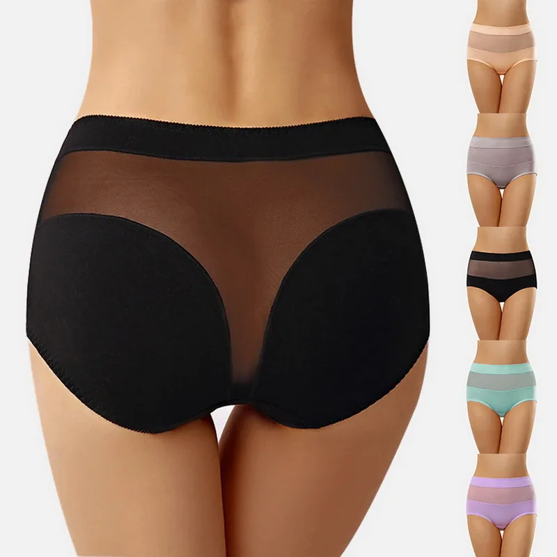 New Style Push Up Ladies Cotton High Waist hip-lift Sexy Panties high-elasticity Plus Size Mesh Lace Triangular Underwear Women 
New Style Push Up Ladies Cotton High Waist hip-lift Sexy Panties high-elasticity Plus Size Mesh Lace Triangular Underwear Women
