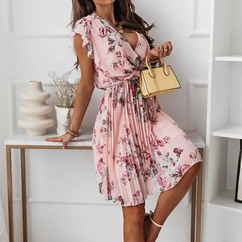Floral Pleated Sexy Mini Spring Summer Clothes Dress For Women'S Vetement Femme 2021 Sukienka Sundress Vintage Casual Dress
Floral Pleated Sexy Mini Spring Summer Clothes Dress For Women'S Vetement Femme 2021 Sukienka Sundress Vintage Casual Dress