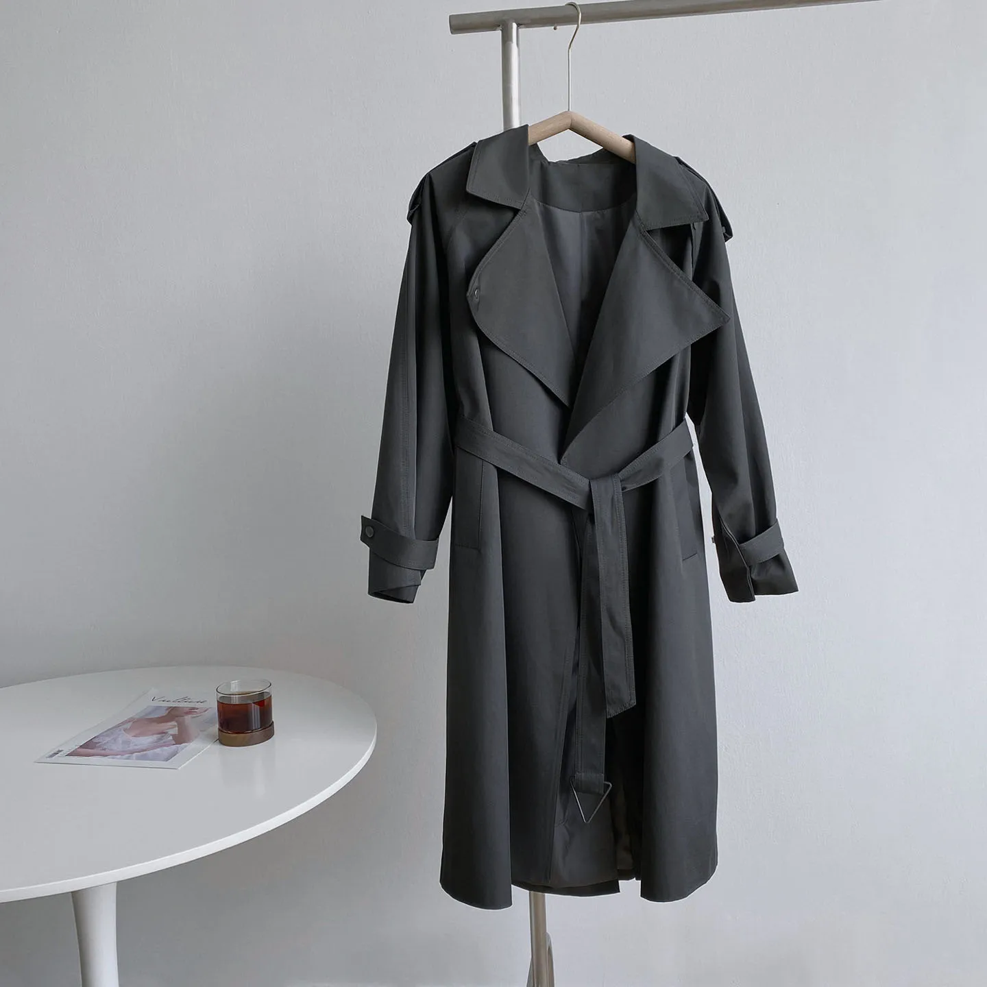 Women Trench Mid-length Trench Coat Women's Lace Khaki Fall 2021 New British Style Coat
Women Trench Mid-length Trench Coat Women's Lace Khaki Fall 2021 New British Style Coat