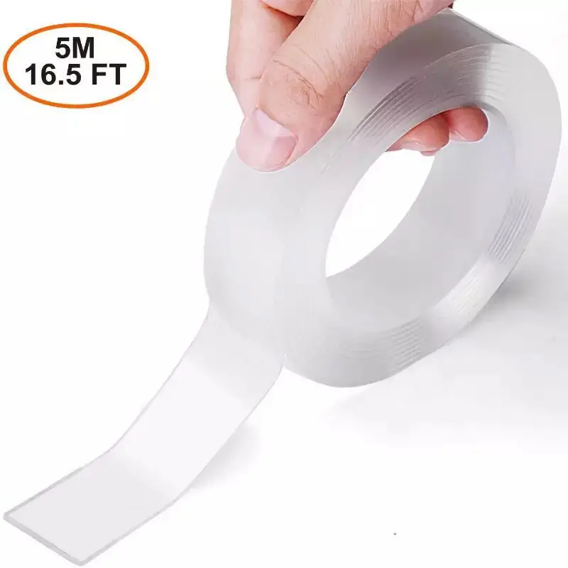 Multipurpose Double Sided Mounting Tape - Washable Traceless Clear Adhesive Tape - Household & Industrial Gel Tape
Multipurpose Double Sided Mounting Tape - Washable Traceless Clear Adhesive Tape - Household & Industrial Gel Tape