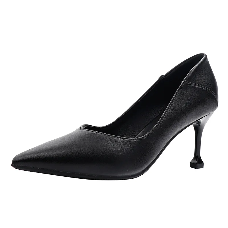 2021 new business leather women's shoes pointed toe professional office low heel meticulous high heels High (5cm-8cm)
2021 new business leather women's shoes pointed toe professional office low heel meticulous high heels High (5cm-8cm)