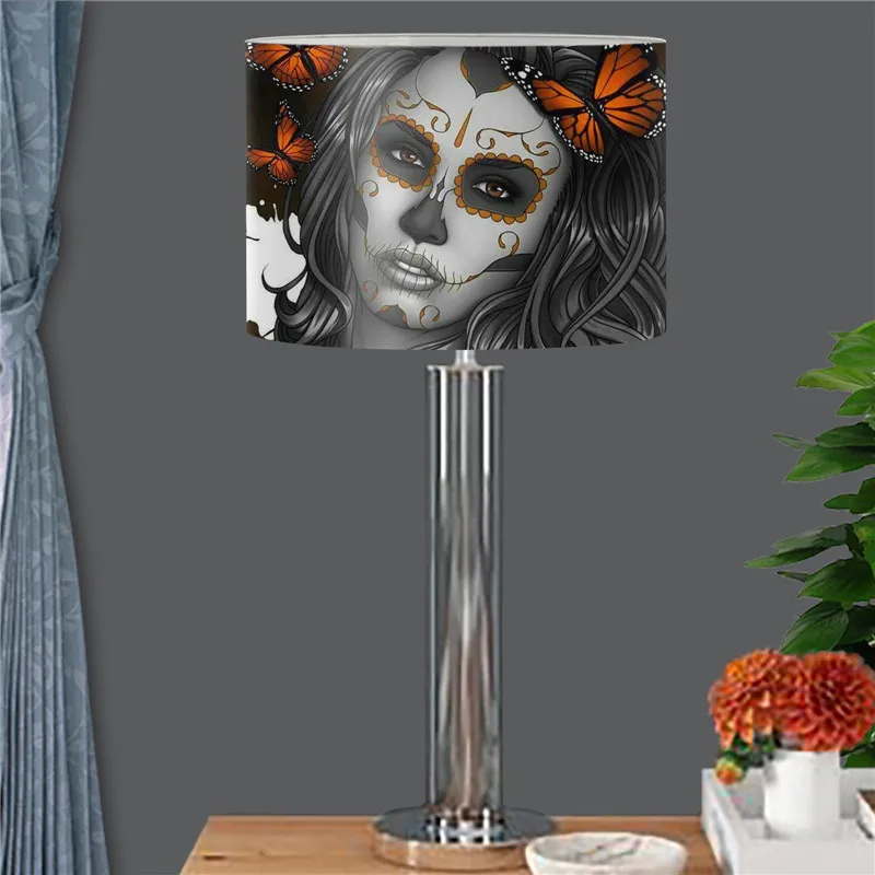 Day of the Dead Style Lamp Shades Cartoon Gothic Girl Design Round Shape Lamp Cover for Nightstand Lamp/Table Lamp/Desk Lamp
Day of the Dead Style Lamp Shades Cartoon Gothic Girl Design Round Shape Lamp Cover for Nightstand Lamp/Table Lamp/Desk Lamp