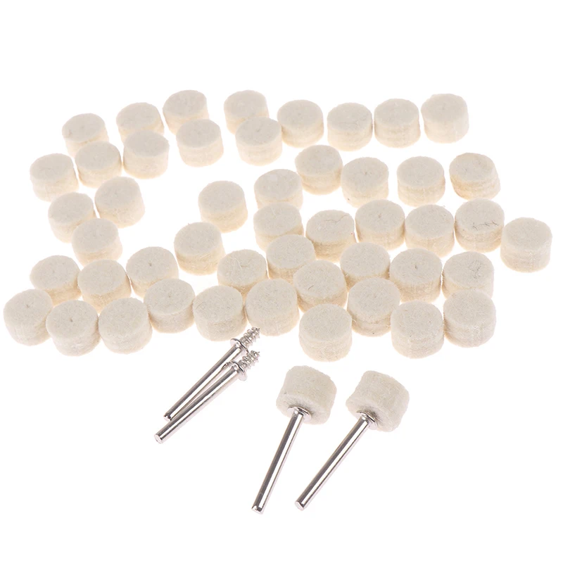 50Pcs Grinding Polishing Pad Dremel Accessories 13mm Wool Felt Polishing Buffing Wheel+4Pcs 3.2 Mm Shanks For Rotary Tool
50Pcs Grinding Polishing Pad Dremel Accessories 13mm Wool Felt Polishing Buffing Wheel+4Pcs 3.2 Mm Shanks For Rotary Tool