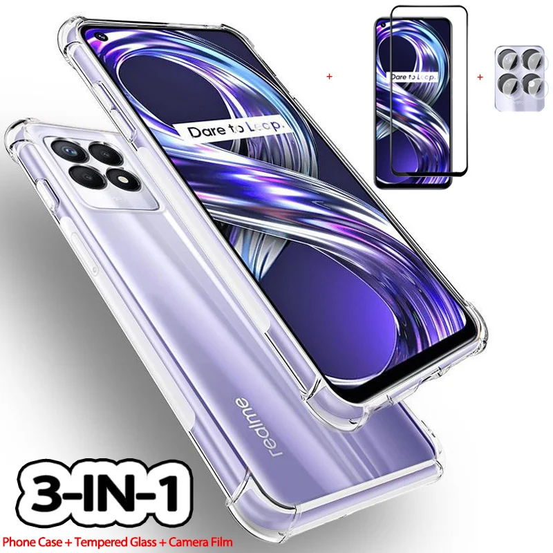 3-in-1, glass + case for realmi 8i 8pro shockproof silicone phone cases realme gt neo 5g oppo realmi 8 pro case realme 8i cover
3-in-1, glass + case for realmi 8i 8pro shockproof silicone phone cases realme gt neo 5g oppo realmi 8 pro case realme 8i cover