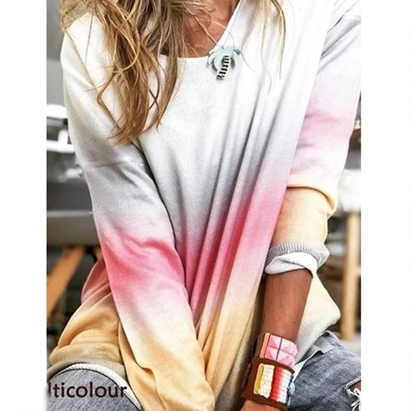 Outdoor Trainning Exercise Sweater Gradient Color Print Sweatshirt Sexy O Neck Long Sleeve Pullover Hiking Camping Jackets
Outdoor Trainning Exercise Sweater Gradient Color Print Sweatshirt Sexy O Neck Long Sleeve Pullover Hiking Camping Jackets
